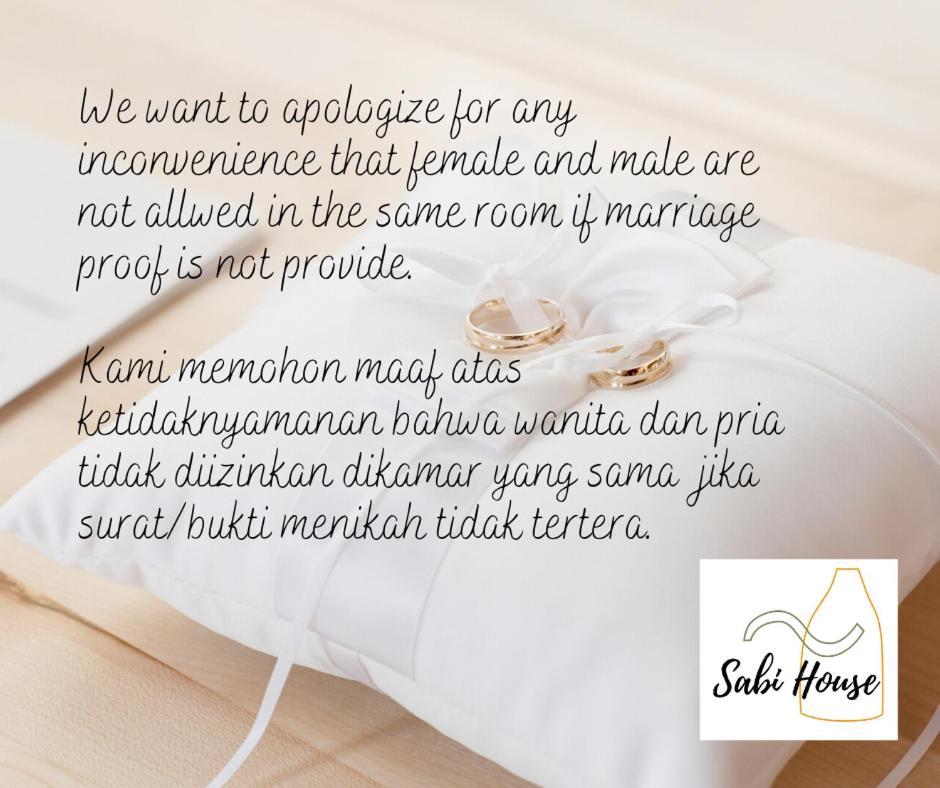 Sabi Guest House - Strategic Family -Married Couples Only- Hostel In Prawirotaman Yogyakarta Exterior foto
